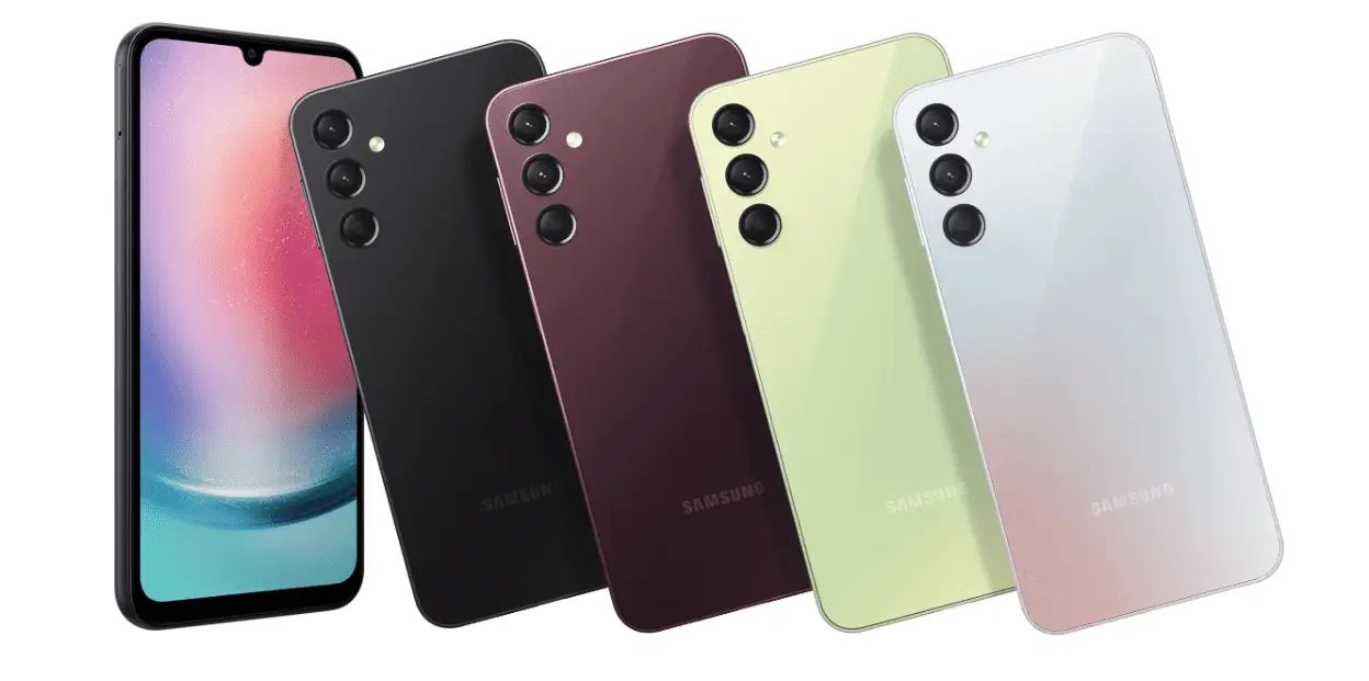 Samsung Galaxy A24 4G Specs are revealed in new colourful renders