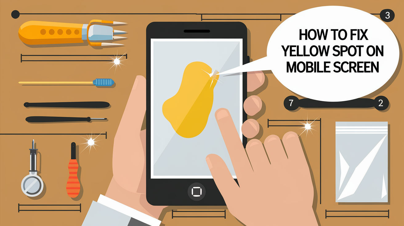 How to Fix Yellow Spot on Mobile Screen